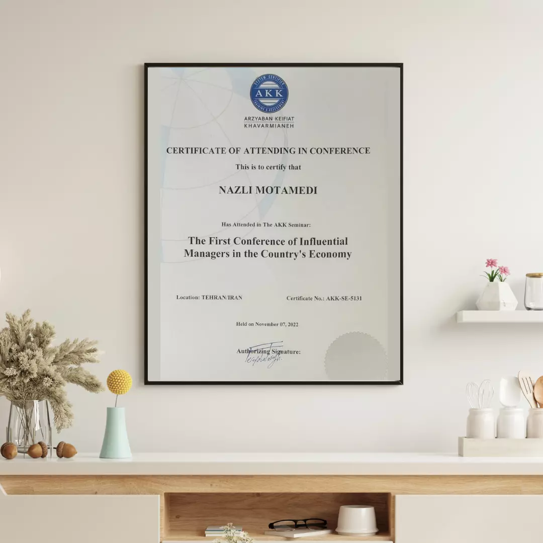 Certificate of Attending in Conference